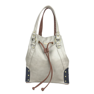 Grey and Brown Reversible Handbag Reversible Bags
