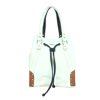 White and Black Reversible Handbag