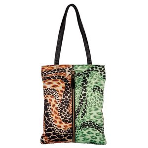 Leopard Print Vertical Tote Bag Tote Bags