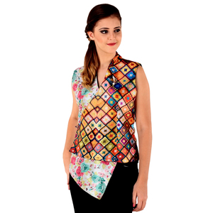 Romby Floral Women Vests