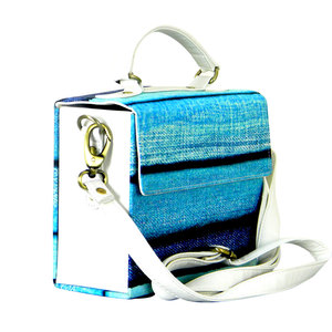 Niagara Blue Hard Box Clutch with Sling Box Clutch