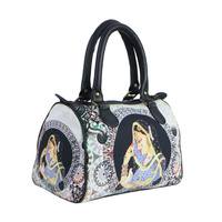 BANG PRICE Multipurpose Canvas Anarkali Printed Designer Duffle Tote Handbag for Girl's, Women's (Multicolor)