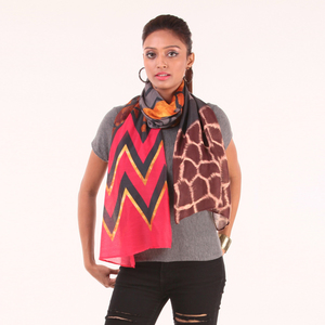 Triger Absract Printed Stoles
