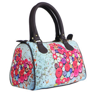 BANG PRICE Canvas Multipurpose Printed Designer Duffle Tote Speedy Handbag for Girl's, Women's (Multicolor) Speedy Bags