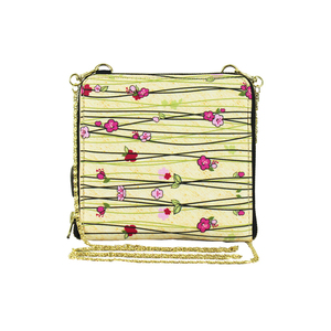 Waves Flowers Square Sling Bags
