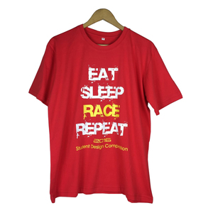 Eat Sleep Race Repeat Tshirt Red BSI FSI 2016