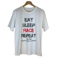 Eat Sleep Race Repeat Tshirt White