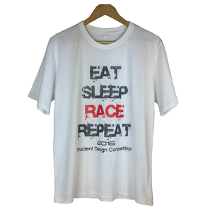 Eat Sleep Race Repeat Tshirt White BSI FSI 2016