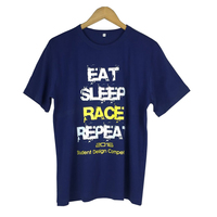 Eat Sleep Race Repeat T-Shirt Blue